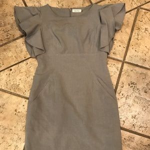 Calvin Klein light grey sleeveless dress. Pokets